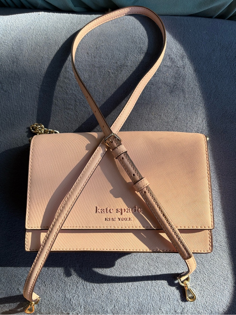 kate spade Blush Pink Leather Crossbody Bag
